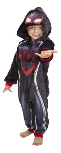 Mameluco Marvel Niño Con Gorro Bordado Spider-man Panter