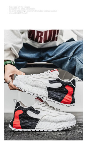 Zapatillas Casuales De Fondo Grueso Para Hombre, Zapatos Deportivos De Moda