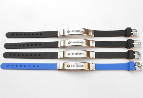 Imagen 2 de 2 de Pulsera De Colores Con Código Spotify Grabado (2pzs)