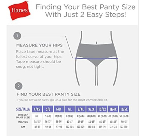 Hanes Panties Para Mujer Color Blanco, Talla: 3xl/10- 9 Pack