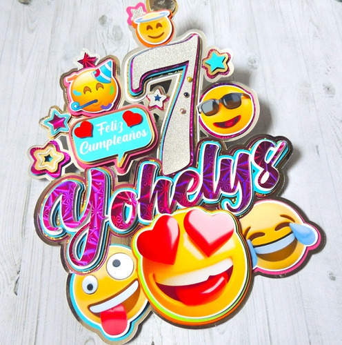 Imagen 8 de 10 de Toppers 3d Relieve Torta Minitoppers Cupcake Y Afiche Fiesta