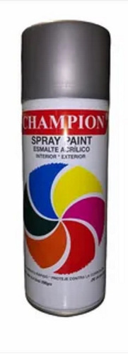 Pintura En Spray Plateado Brillante Acrilica