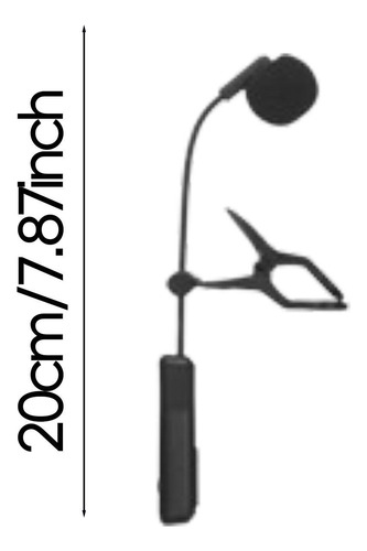 Instrumentos Inalámbricos 1 Micrófono De Flauta De 20 Cm