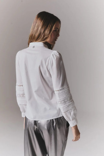 Camisa Blusa Importada Broderie Puntillas Hippie Chic Boho