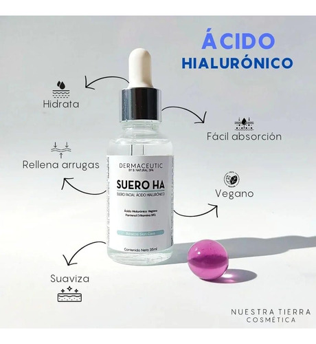 Suero De Ácido Hialurónico Vegano