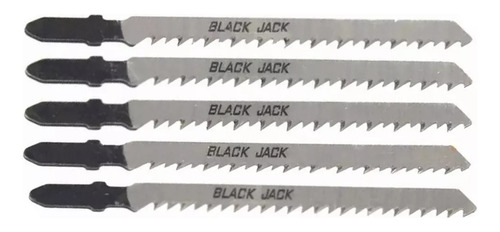 Set Hojas De Sierra X 5 Para Caladora Madera Black Jack J285