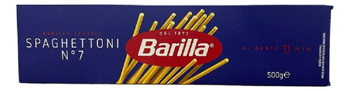 Fideos Spaghettoni Barilla Italiano #7 X 500 Gr 