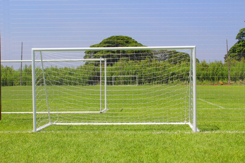 Par Rede Gol Futebol Society Suiço 5mts Fio 3mm (seda)