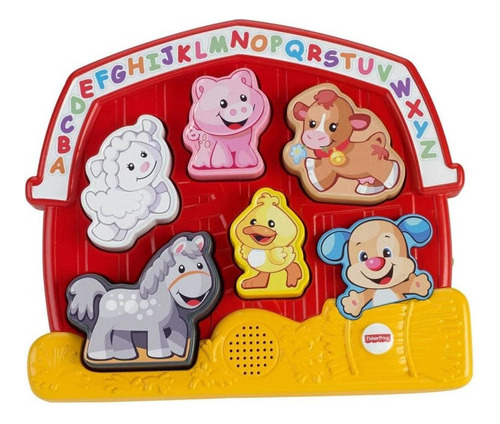 Rompecabezas De Animales Fisher Price - Rojo