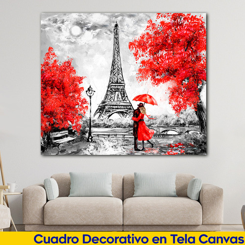 Cuadro Torre Eiffel Artistico Paris Elegante 60x40 P1