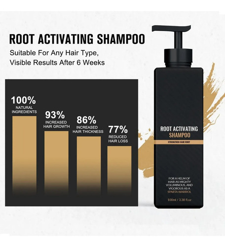 Champú Spartan, Champú Activador De Raíces Spartan, Spa (100