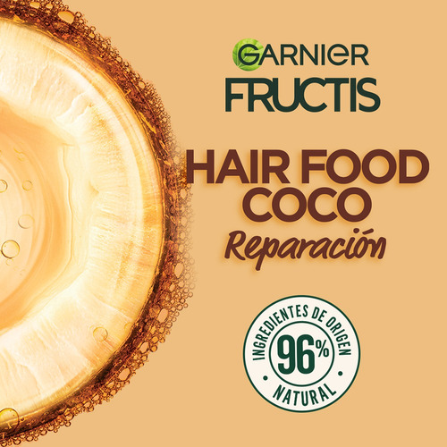 Kit Garnier Fructis Hair Food Coco Rutina Completa Pelo Daña