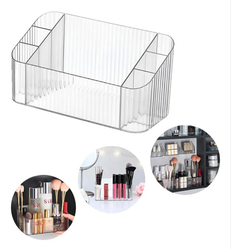 Organizador Para Cosmeticos Acrilico Maquillaje Cosmetiquera Color Transparente MARCA JUST SIMPLE