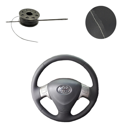 Kit Capa De Volante Linha Cinza Corolla Xei Ano 2010