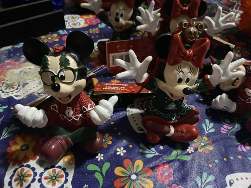 Esferas De Mickey Y Minnie Disney Ornamentos