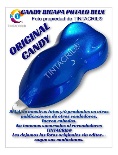 Pintura Candy Tricapa - Tinta Bicapa Candy X 1 Lt Azul Noche
