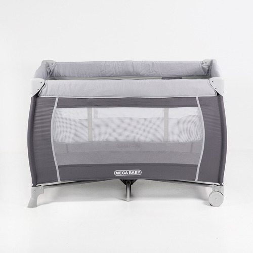 Practicuna Bebé Mega Baby Piscis C/cambiador, Capota Y Tul Color Dark grey Diseño de la tela Liso