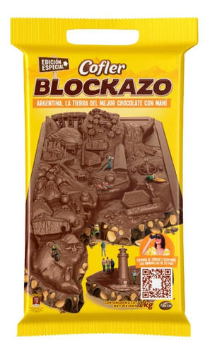 Imagen 1 de 10 de Chocolate Cofler Blockazo X 1 Kg. - Envíos 