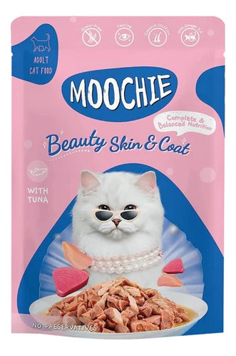 12 Sachet Moochie Gato Beauty Skin & Coat 70gr 