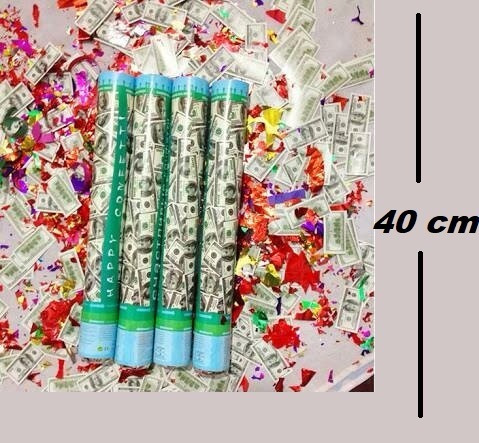 Cañones Bazooka Lanza Confetti Y Billetes Suerte Año Nuevo