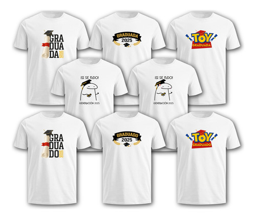 Playera Sublimada Graduación 2025 Modelos Varios