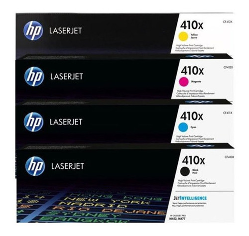 Toner Hp 410x Negro + Color Cf410x Cf411x Cf412x Cf413 Combo