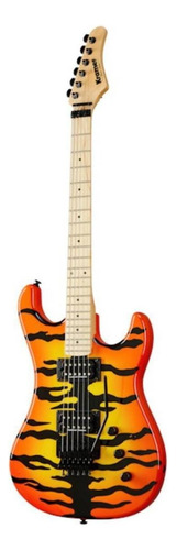 Guitarra eléctrica Kramer Original Collection Pacer Vintage de arce orange tiger con diapasón de arce
