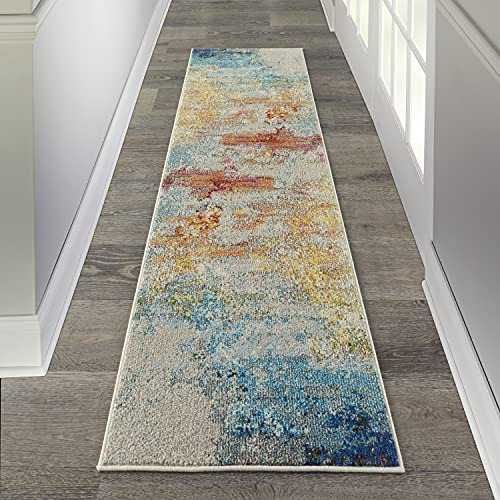 Alfombra Nourison Sublime Modern Abstract Area, 2'x6 ', Mult