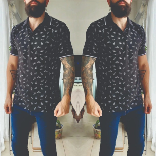 Chomba Remera Hombre Manga Corta R1202