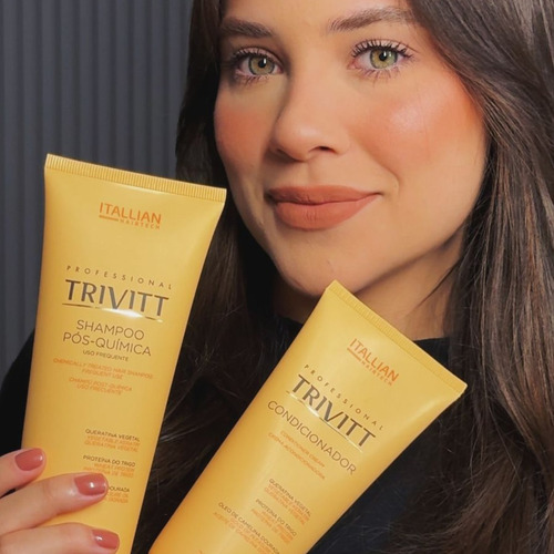 Kit Trivitt Shampoo 250ml Condicionador 200g Hidratação 500g