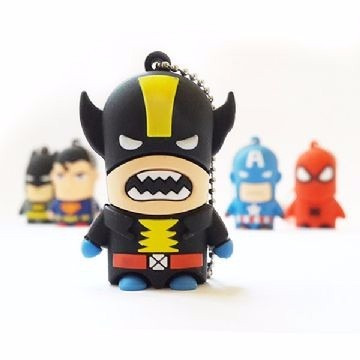 Pen Drive 16gb Personalizado Personagem Herois Wolverine