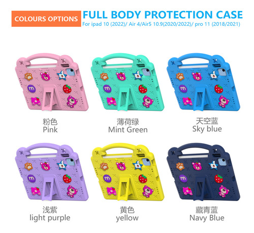 Funda Con Soporte For Tableta For Niños For iPad De 10.