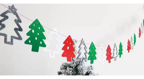 Guirnalda De Pancarta Navideña, Banderines Diy, Árbol