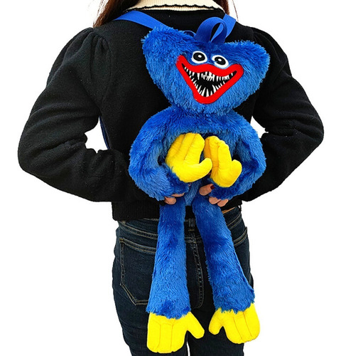 Imagen 5 de 6 de Poppy Playtime Peluche Huggy Wuggy Con Mochila