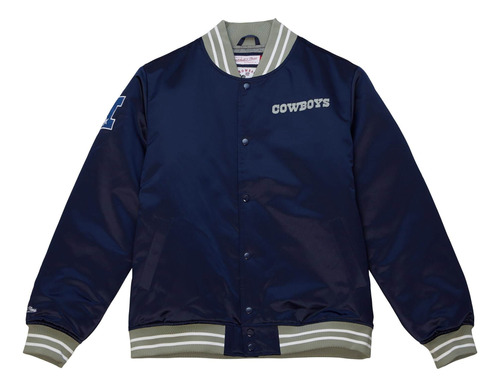 Mitchell & Ness Jacket Heavyweight Satin Dallas Cowboys