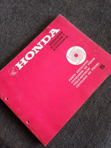 Catálogo De Generador Honda Original En Buen Estado 