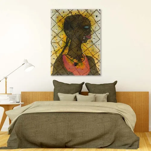 Cuadro Canvas No Woman No Cry Chris Ofili 45x60 M Y C