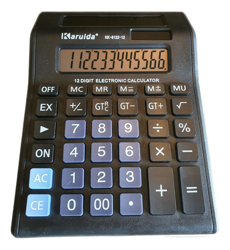 Calculadora Doble Pantalla Numeros Grandes 12 Digitos