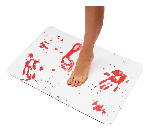 Alfombra Baño Magica Tiñe De Sangre Cambia Color Rojo Tiktok