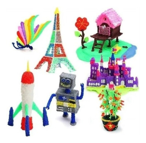 Caneta De Impressora 3d Com Filamento 9mpla