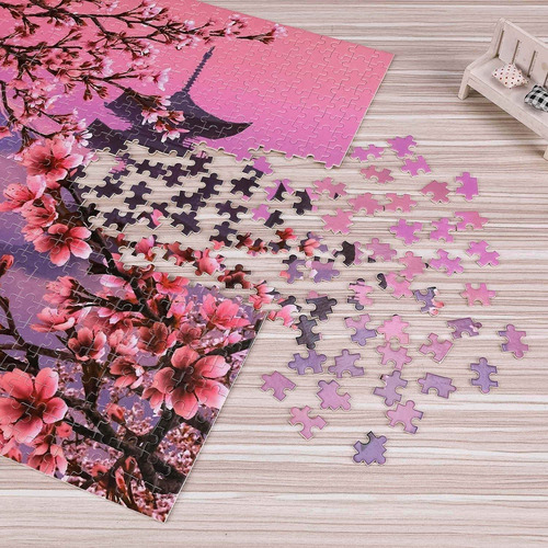 Puzzles De 1000 Piezas Con Forma De Flor De Cerezo