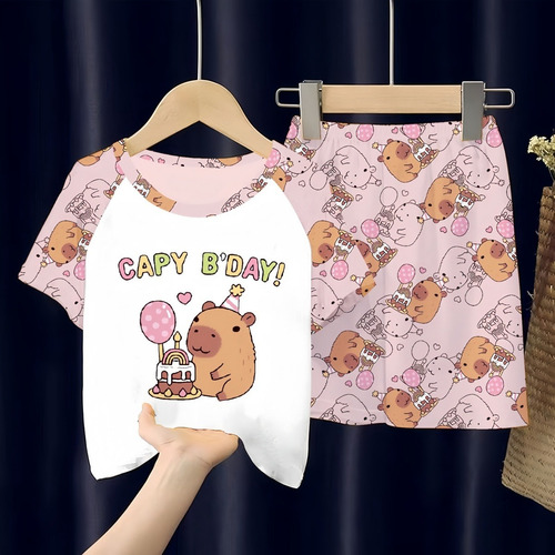 Conjunto De Ropa Deportiva De Verano Para Niños Rosa