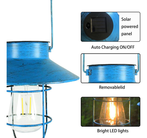 Faroles Solares Impermeables Para Exteriores, Luces Solares