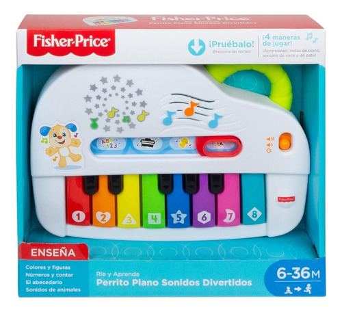 Fisher Price Piano Perrito Sonidos Juguete Didactico Bebe
