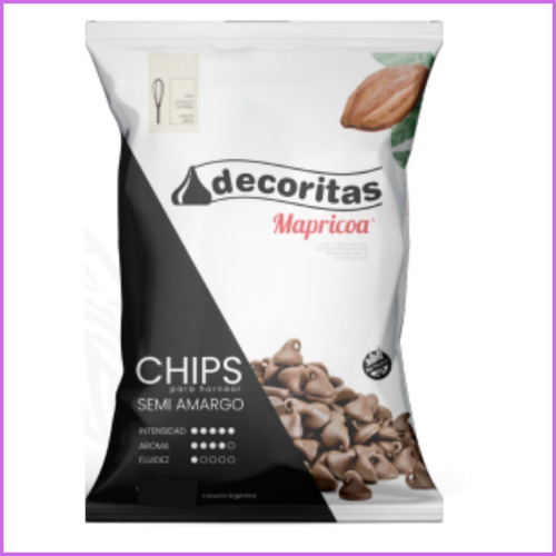 Chocolate Chips Semiamargo Mapricoa 250grs
