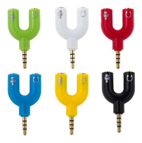 Adaptador Jack Divisor De Micrófono Y Audífono 3.5mm