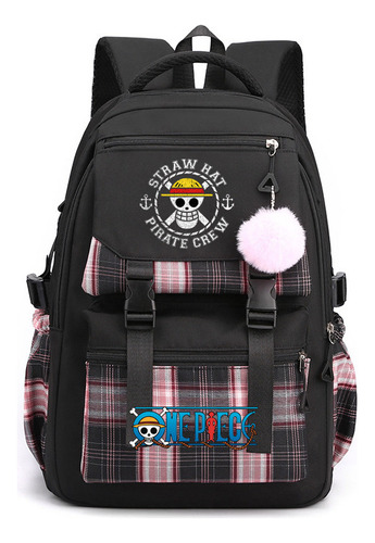 Mochila Escolar Anime One Piece Luffy Elements