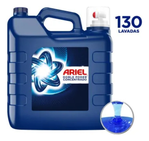 3 Pza Detergente Líquido Concentrado Ariel Doble Poder 8 L