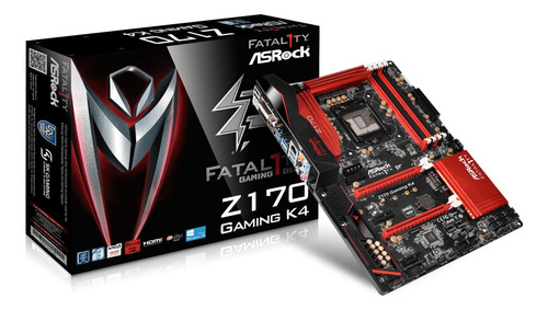 Pc Mother Asrock Fatal1ty Z170 K4 Ddr4 Usb3.1 6ta Y 7ma G