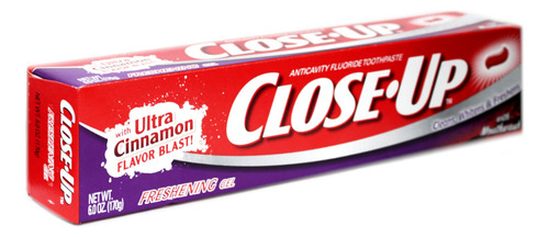 Pasta De Dientes Close-up Anticaries Fluoruro Gel Canela 180